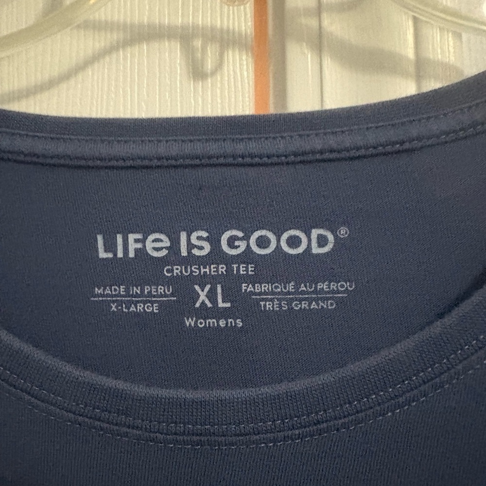 Life Is Good Blue Women's Crusher Tee - Picture 2 of 2